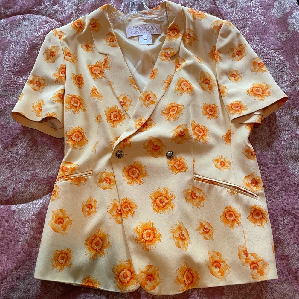 Yellow Escada Margaretha Ley Blazer